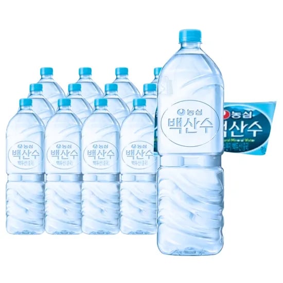 백산수 무라벨, 2L, 12개