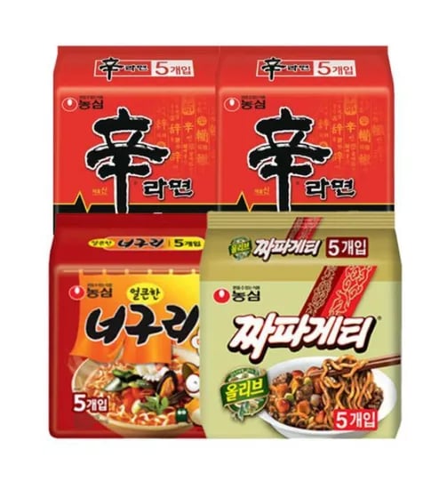 농심 신신너짜, 신라면 10봉 + 너구리 5봉 + 짜파게티 5봉, 20봉