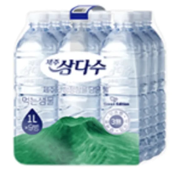 제주삼다수 무라벨 생수 먹는샘물, 1L, 18개