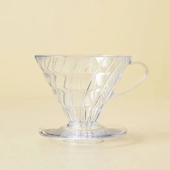 하리오 V60 웨이브 드리퍼 투명 3~4인용, 1개