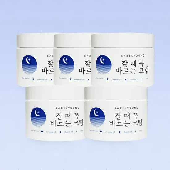 라벨영 쇼킹 잘 때 꼭 바르는 크림, 100g, 5개