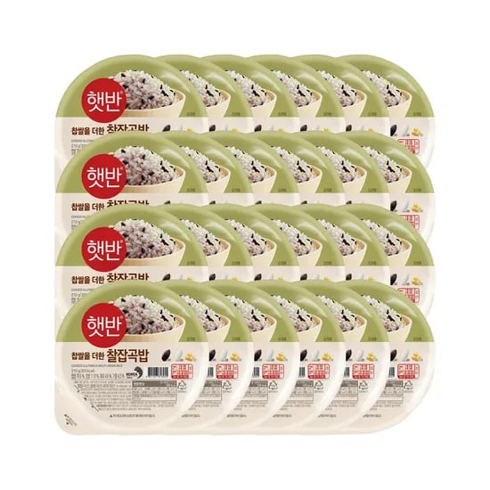 햇반 찰잡곡밥, 210g, 24개