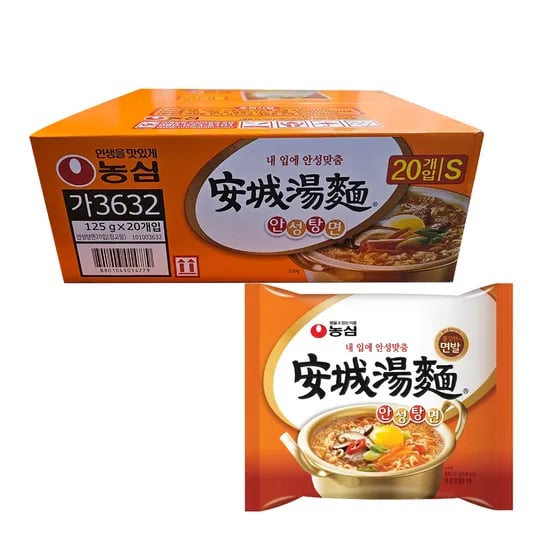 농심 안성탕면, 125g, 20개