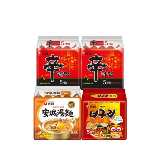 농심, 신라면 10봉 + 안성탕면 5봉 + 너구리 5봉, 20봉