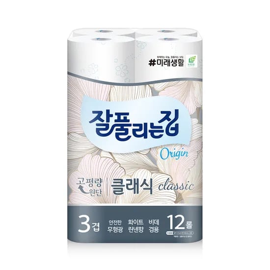 미래생활 잘풀리는집 클래식, 3겹, 27m, 12롤, 1팩