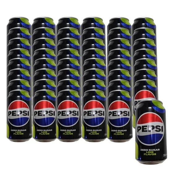 펩시콜라 제로, 라임향, 제로카페인, 355ml, 48개