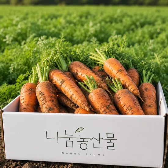 나눔농산물 제주 구좌 흙당근, 중 5kg, 1박스