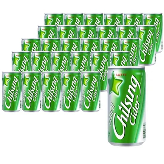 롯데 칠성 사이다, 190ml, 30캔