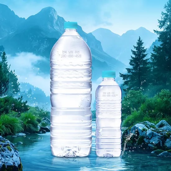 웅진식품 가야G워터 생수 무라벨, 500ml, 100개