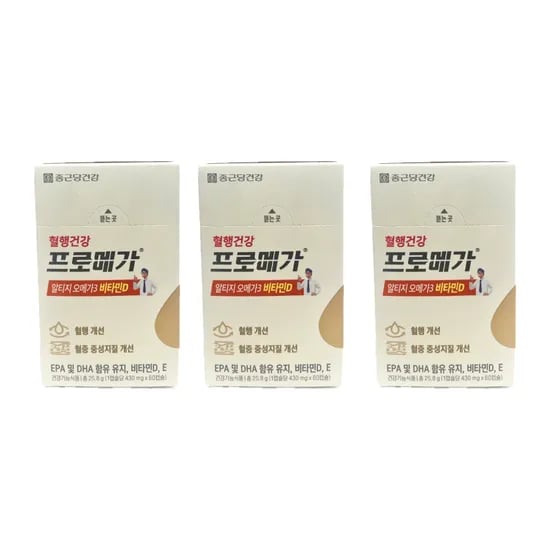 종근당건강 프로메가 알티지 오메가3 비타민D, 3 box, 60캡슐