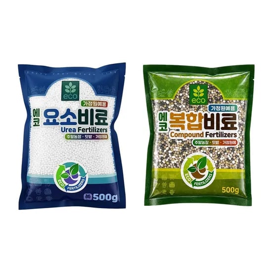 에코 복합비료 + 에코 요소비료, 500g, 2종 세트, 1개