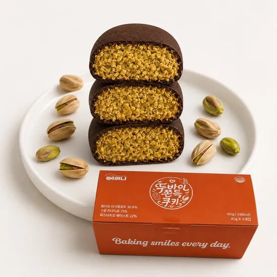 아끼니 진짜 두바이 쫀득 쿠키, 40g, 4개입, 2개