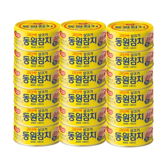 동원 살코기 참치, 85g, 18캔