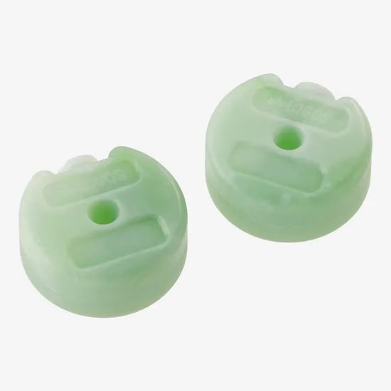 로고스 배속동결 빙점하 아이스팩 하드 컴팩트, 연두, 6.3x6.2cm, 2개