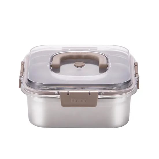 리빙아트 프로벨라 핸들형 스텐 김치통, 4200ml, 1개