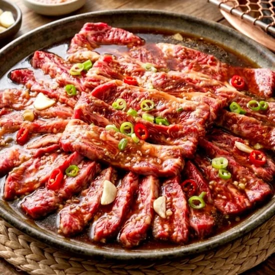 황제 양념 소갈비살 구이, 5인분, 1kg, 1팩