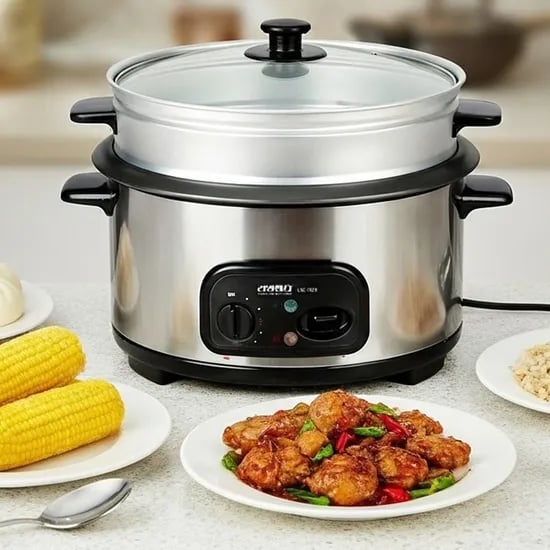 리빙센스 스팀&쿡 멀티쿠커 2단 찜기, LSC-1323, 3.5L, 1300W, 1개