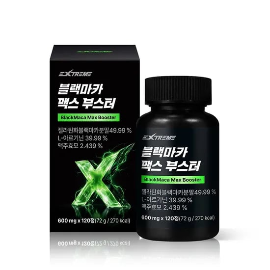 익스트림 블랙마카 맥스 부스터, 120정, 1개