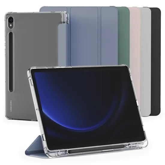 신지모루 퓨어 디펜스 갤럭시탭 스마트커버 케이스, S6 Lite, 웜그레이, 1개