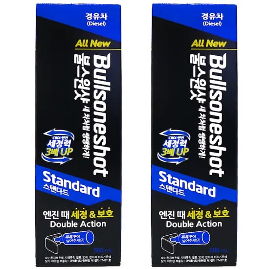 불스원샷 스탠다드 경유차 엔진세정제, 500ml, 디젤/경유, 2개