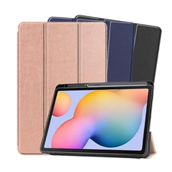 갤럭시탭 펜수납 북커버 케이스 SM-P610N P615N, S6라이트, 곤색, 1개