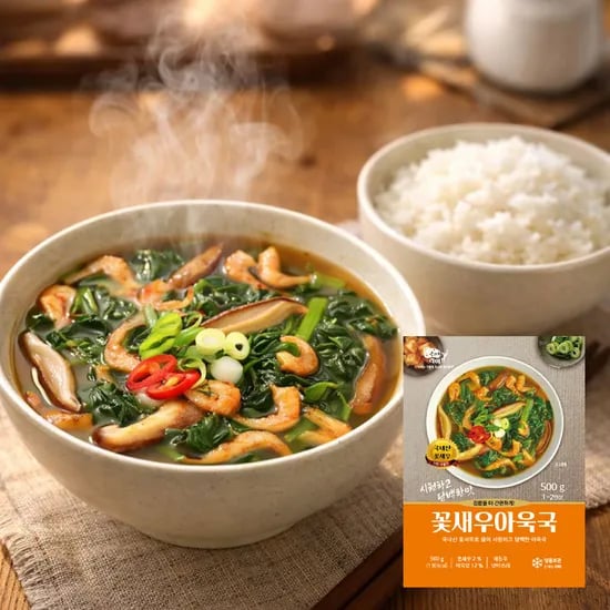 쿡앤라이프 꽃새우 아욱국, 500g, 10개