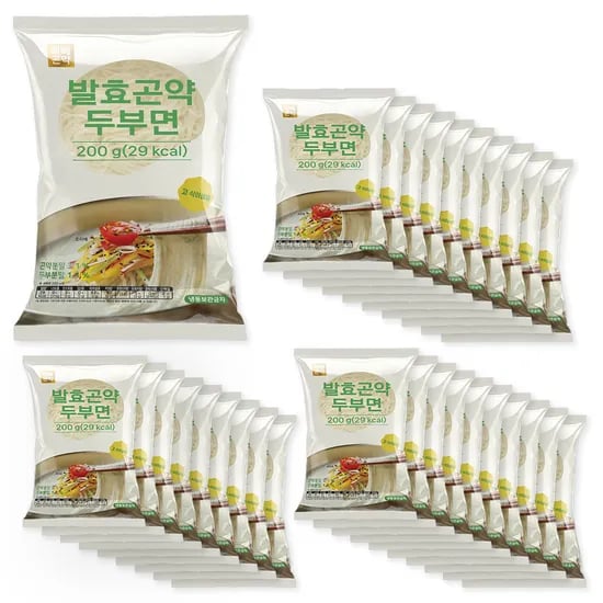빼빼곤약 발효곤약 두부면, 200g, 30개