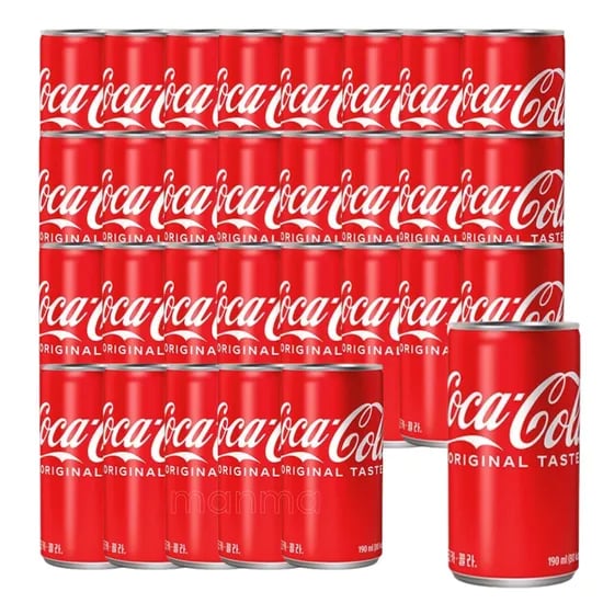 코카콜라 오리지널 캔, 190ml, 30개