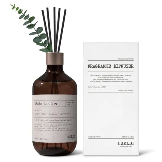 루엘디 프리미엄 대용량 퍼퓸 디퓨저 화이트 코튼 500ml 1개