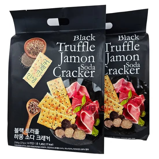 허브아시아 블랙 트러플 하몽 소다 크래커, 294g, 2개