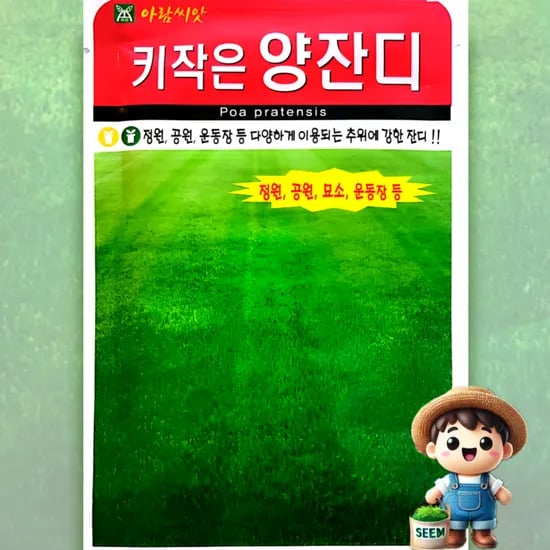 키작은 양잔디 켄터키블루 그라스 서양 잔디 씨앗 종자 아람, 20g, 1개