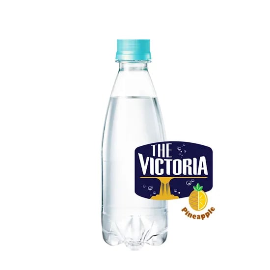 웅진 더 빅토리아 파인애플 무라벨 탄산음료, 파인애플맛, 350ml, 20개