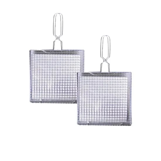 야외용 손잡이 태망석쇠, 26cm x 26cm, 2개
