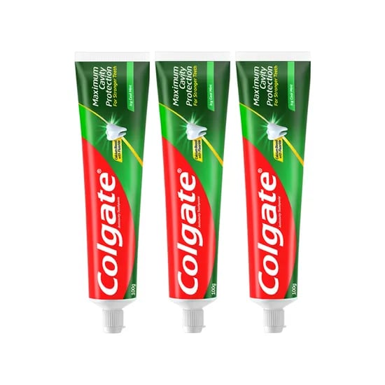 콜게이트 맥시멈 캐비티 프로텍션 치약, 아이시 쿨 민트, 100g, 3개