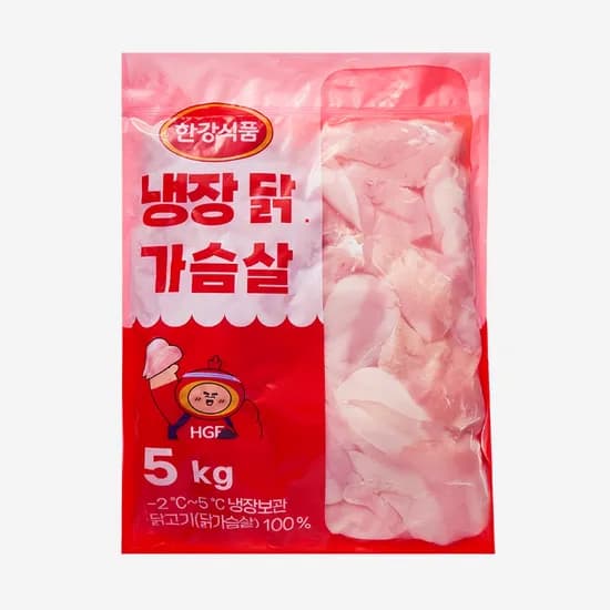 한강식품 국내산 냉장 닭가슴살 5kg 한강식품 국내산 냉장 닭가슴살 5kg