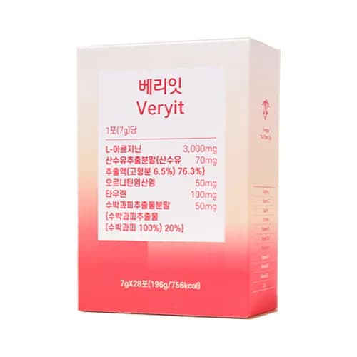 베리잇 L 아르기닌 헬스부스터 피로회복 7g*28포 x 1박스(업체별도 무료배송) 베리잇 L 아르기닌 헬스부스터 피로회복 7g*28포 x 1박스(업체별도 무료배송)