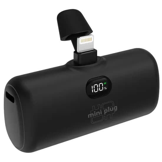 미니플러그 도킹형 미니 보조배터리 EB612, 5000mAh, 8핀, 블랙, 1개 미니플러그 도킹형 미니 보조배터리 EB612, 5000mAh, 8핀, 블랙, 1개