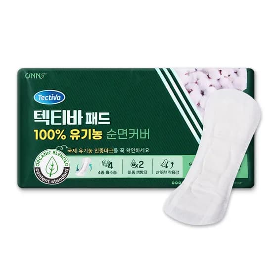 텍티바 남녀공용 유기농 일자형 속기저귀 대용량 18매입 1팩 텍티바 남녀공용 유기농 일자형 속기저귀 대용량 18매입 1팩