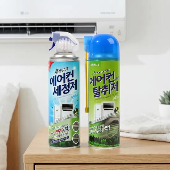 산도깨비 에어컨 세정제 330ml 외 에어컨 탈취제 300ml 1세트 산도깨비 에어컨 세정제 330ml 외 에어컨 탈취제 300ml 1세트