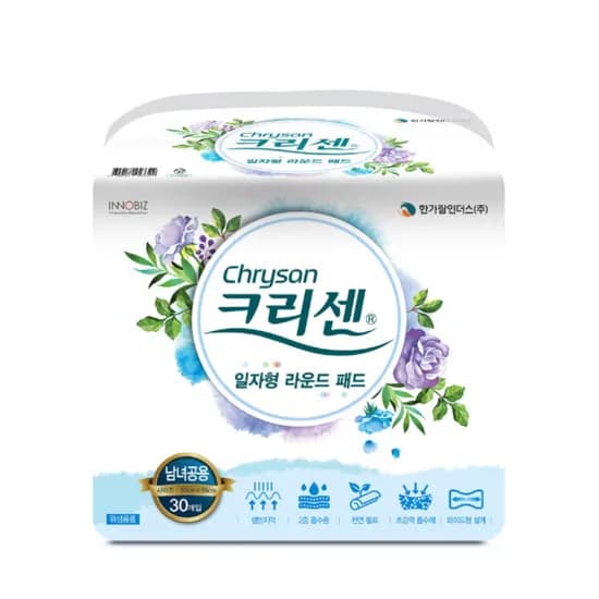 크리센 성인용 속기저귀 일자형 와이드 교체형 패드 대형 30매 1팩 크리센 성인용 속기저귀 일자형 와이드 교체형 패드 대형 30매 1팩